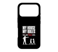 Ma Maison Mes Règles Papa Humour Drôle Coque pour iPhone 17 Pro