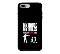 Ma Maison Mes Règles Papa Humour Drôle Coque pour iPhone 7 Plus/8 Plus