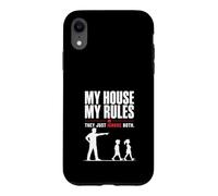 Ma Maison Mes Règles Papa Humour Drôle Coque pour iPhone XR