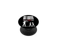 Ma Maison Mes Règles Papa Humour Drôle PopSockets PopGrip Adhésif