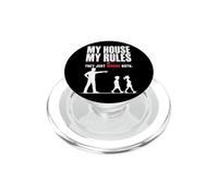 Ma Maison Mes Règles Papa Humour Drôle PopSockets PopGrip pour MagSafe