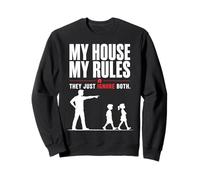Ma Maison Mes Règles Papa Humour Drôle Sweatshirt