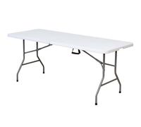 MA MAISON Table pliante avec mallette de voyage, table de camping, pliable, pliable, peu encombrant, résistante - pour le camping, le jardin et le transport 181 x 74 x 74 cm