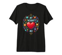 Ma Maman m'aime (en Forme de cœur) ! - V2 T-Shirt Haut de Gamme