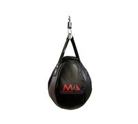 MA MARTIAL ARTS STYLE Sac de Frappe Professionnel Boxe Rond Lourd avec Sangles et Pivot, Entraînement Arts Martiaux Mixtes MMA Kickboxing Muay Thai (Non Rempli)