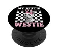 Ma Meilleure Amie est Une Chienne Westie West Highland Terrier PopSockets PopGrip Adhésif