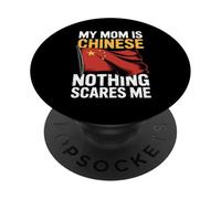 Ma mère est Chinoise, Rien ne m'effraie PopSockets PopGrip Adhésif