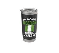 Ma mère est nigériane, rien ne m'effraie, maman drôle Gobelet isotherme en acier inoxydable double paroi