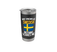 Ma mère est suédoise, rien ne m'effraie, maman drôle Gobelet isotherme en acier inoxydable double paroi
