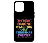 Ma mère m'a Fait Porter ce Vilain Pull de Noël, frère, sœur, garçon Coque pour iPhone 12 Pro Max