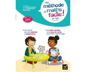 Ma méthode de Maths facile ! adaptée aux enfants DYS ou en difficulté d'apprentissage CP-CE1 Evelyne Barge (Auteur), Thomas Tessier (Auteur)