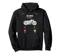 Ma Moto m'appelle Idée Cadeau Drôle pour Motard Motocross Sweat à Capuche, Unisexe pour Adultes, Noir, S