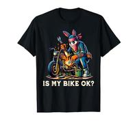 Ma Moto Va Bien Scène De Motard Humour avec Lapin T-Shirt Graphique avec Valeur