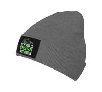 Ma Nourriture Est Cultivée Et Non Née Bonnet en Tricot Respirant Bonnet Tricoté Doux Bonnets pour Shopping Femme Course À Pied