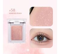 Ma palette d'ombres à paupières préférée 58 HONEYED PEACH | Ombre à paupières unique | Couleur neutre douce cendre, longue tenue, paillettes, aquarelle transparente | Palette avec assortiment de coule