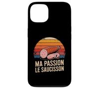 Ma Passion Le Saucisson French Charcuterie Retro Coque pour iPhone 13
