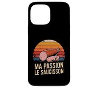 Ma Passion Le Saucisson French Charcuterie Retro Coque pour iPhone 13 Pro Max