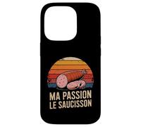 Ma Passion Le Saucisson French Charcuterie Retro Coque pour iPhone 14 Pro