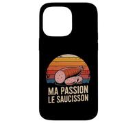 Ma Passion Le Saucisson French Charcuterie Retro Coque pour iPhone 14 Pro Max