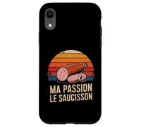 Ma Passion Le Saucisson French Charcuterie Retro Coque pour iPhone XR