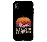 Ma Passion Le Saucisson French Charcuterie Retro Coque pour iPhone XS Max