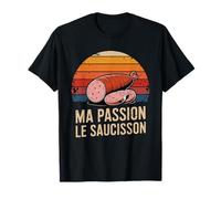 Ma Passion Le Saucisson French Charcuterie Retro T-Shirt
