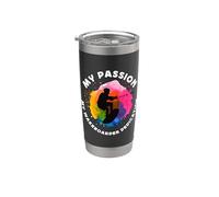 Ma passion Ma vie de wakeboardeur J'adore le wakeboard Le wakeboard Gobelet isotherme en acier inoxydable double paroi