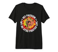 Ma Passion, Mes Amateurs d'arts Martiaux Mixtes (Jiu Jitsu Fighter) T-Shirt Haut de Gamme