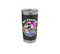 Ma passion Mon amateur de moissonneuses La vie de l'agriculture Amoureux de la moissonneuse Gobelet isotherme en acier inoxydable double paroi
