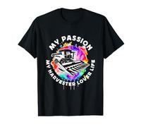 Ma Passion Mon Amateur de moissonneuses La Vie de l'agriculture Amoureux de la Moissonneuse T-Shirt Graphique avec Valeur