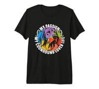 Ma Passion Mon Amoureux de Coonhound Life Hound Dog Coonhound Lover T-Shirt Haut de Gamme