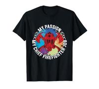 Ma Passion Mon Chef Pompier Chef Pompier T-Shirt Graphique avec Valeur
