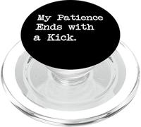 Ma patience s'arrête en beauté | Arts martiaux amusants PopSockets PopGrip pour MagSafe