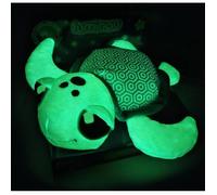 Ma Petite Carapace Peluche Tortue Lumineuse Naturelle +/- 25 cm - JEMINI - Chargeable a la lumiere, fonctionne sans pile.
