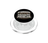 Ma Petite-Fille est Mon problème préféré Grand-père PopSockets PopGrip pour MagSafe