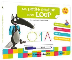 Ma petite section avec loup - livre-ardoise ned + 1 feutre - Orianne Lallemand - Auzou Philippe Eds - cartonné - Scolaire / Universitaire