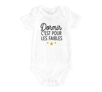 Ma petite tribu Body - Dormir C'est Pour Les Faibles - Taille: 6/12 Mois