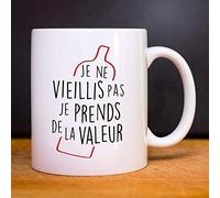 Ma petite tribu Mug Je Ne Vieillis Pas Je Prends De La Valeur - Mug céramique imprimé en France de la Marque