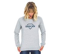 Ma petite tribu Sweat Femme - Super Tata 3 Mpt - Taille: M