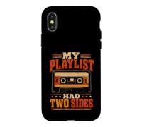 Ma Playlist Avait Une Cassette rétro à Deux Faces Coque pour iPhone X/XS
