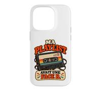 Ma Playlist Avait Une Face B Humour Génération Années 70 Coque pour iPhone 14 Pro