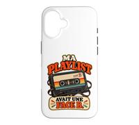 Ma Playlist Avait Une Face B Humour Génération Années 70 Coque pour iPhone 16