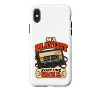 Ma Playlist Avait Une Face B Humour Génération Années 70 Coque pour iPhone X/XS