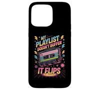 Ma Playlist ne se Charge Pas, Elle Bascule Cassette Audio Coque pour iPhone 15 Pro Max