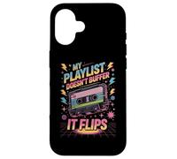 Ma Playlist ne se Charge Pas, Elle Bascule Cassette Audio Coque pour iPhone 16