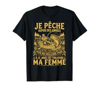 Ma Plus Belle Prise Est Ma Femme Pêcheur Humour T-Shirt