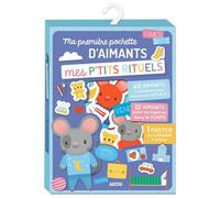 Ma Première Pochette D'aimants Mes P'tits Rituels - 48 Aimants À Combiner Pour Revivre Ses Rituels ! 12 Aimants Pour Se Repérer Dans Le Temps, 1 Poster De La Maison À Animer