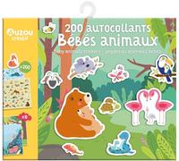 MA POCHETTE D'ARTISTE - 200 AUTOCOLLANTS BEBES ANIMAUX