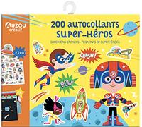 Auzou Pochette d'artiste – Ma pochette d'artiste, 200 autocollants super-héros