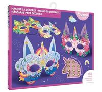 Auzou – Masques à décorer Licornes – 4 masques + 150 strass – Ophélie Ortal